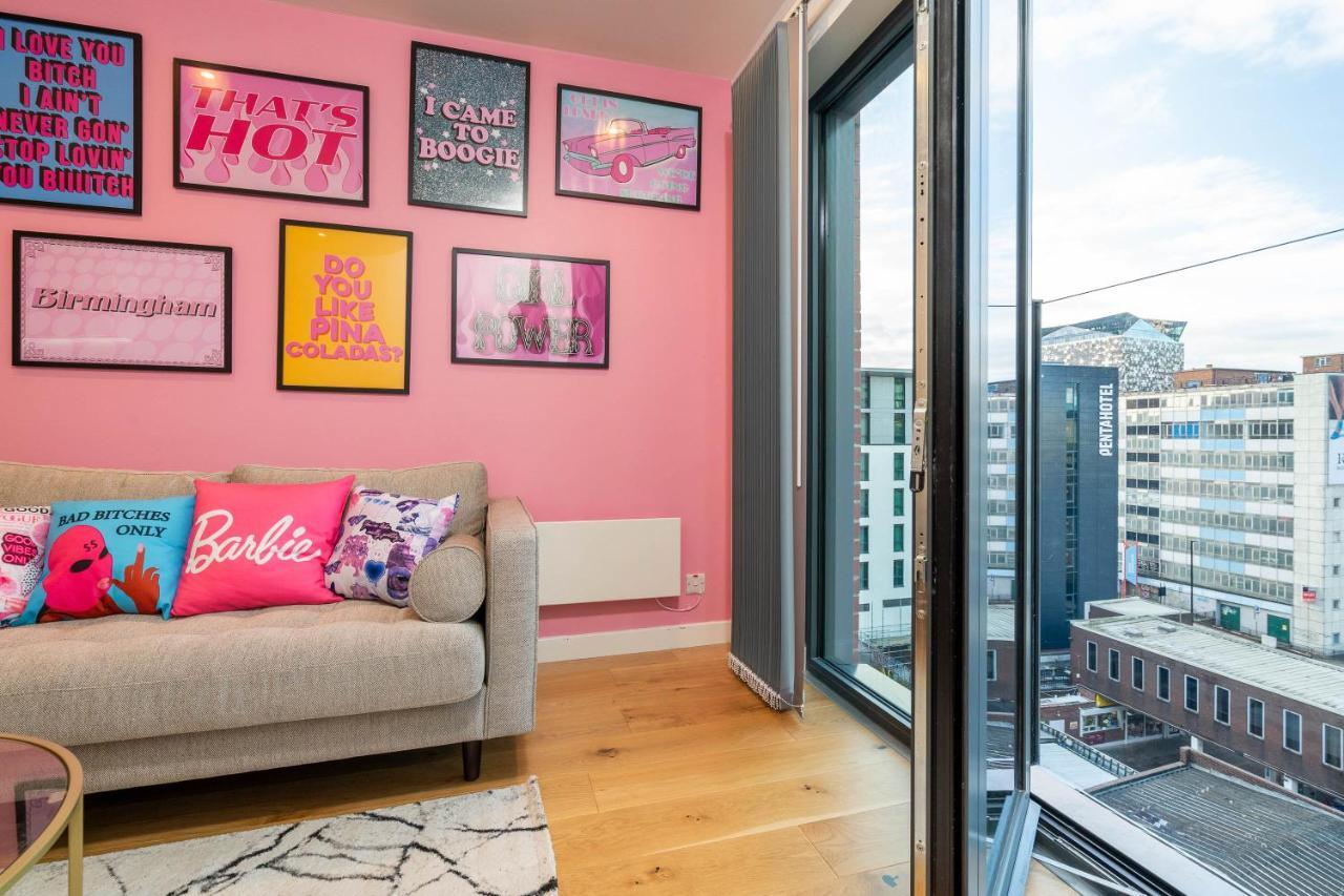 Maevela Apartments ☆ Pink Luxury Apartment With Balcony - Birmingham City Centre - 5 Min Walk From Bullring, Cube, Mailbox, New Street Station - Free Netflix & Wifi Zewnętrze zdjęcie
